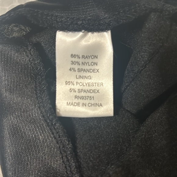 Incashmere heather charcoal rayon spandex leggings, large, NWT - Picture 4 of 5